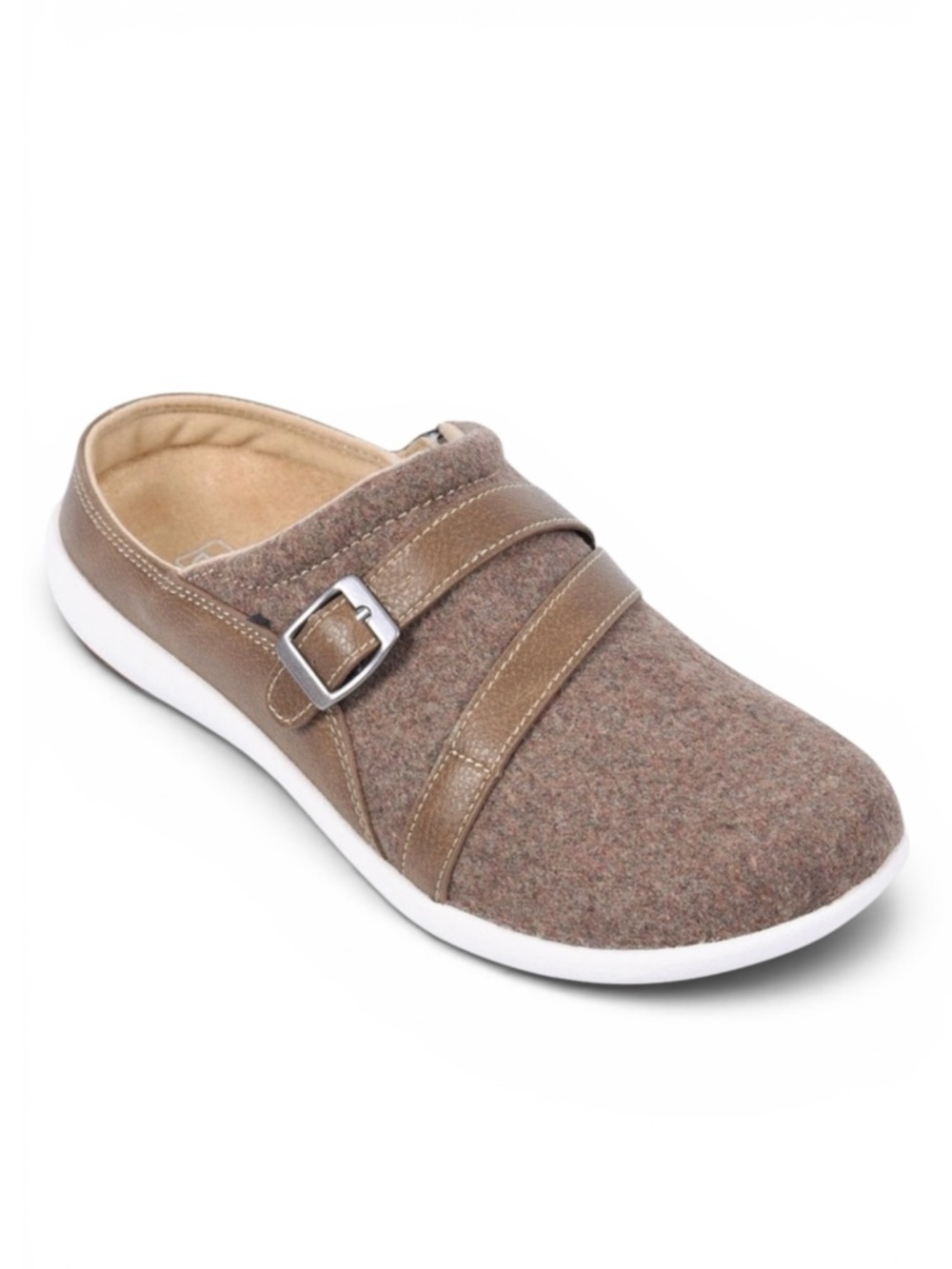 Spenco Aston Wool Slip-On Slides Tan Women’s Size 8.5B